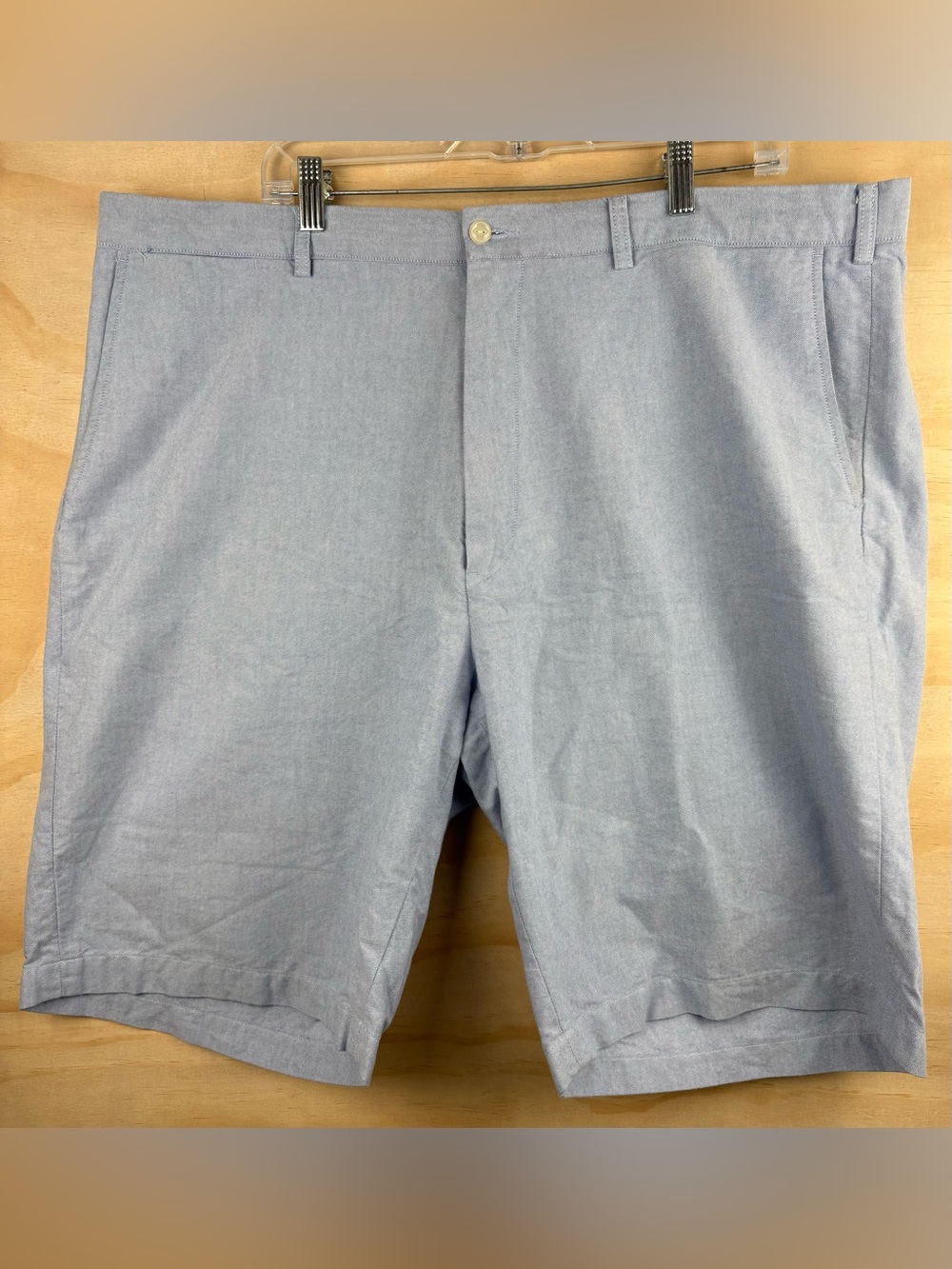 Polo Ralph Lauren Cotton Shorts Men’s 44T 44L  Light Blue Flat Front Preppy